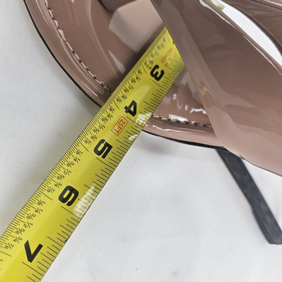 GOOD AMERICAN Cinderella Dusty Rose Patent leather heels NEW w box - Picture 8 of 8